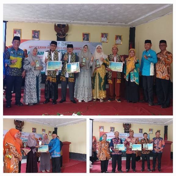 KUA Batanghari Berikan Anugerah Harmoni untuk Keluarga, TPQ, Majelis Taklim, Masjid, dan Vihara