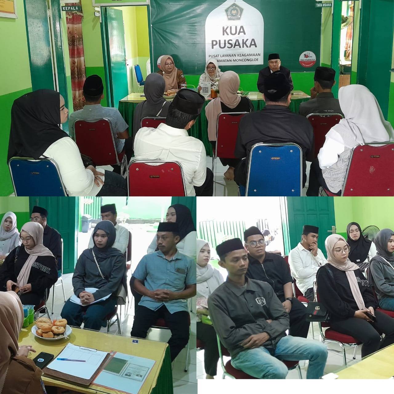 KUA Moncongloe Bersama BKKBN dan Puskesmas Gelar Bimwin Mandiri bagi Calon Pengantin