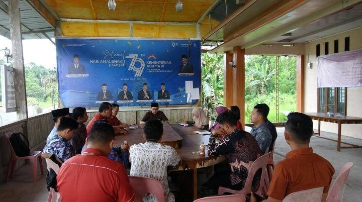 Tim Humas KUA Tuhemberua Hadiri Rakor Kehumasan Kemenag Nias Utara