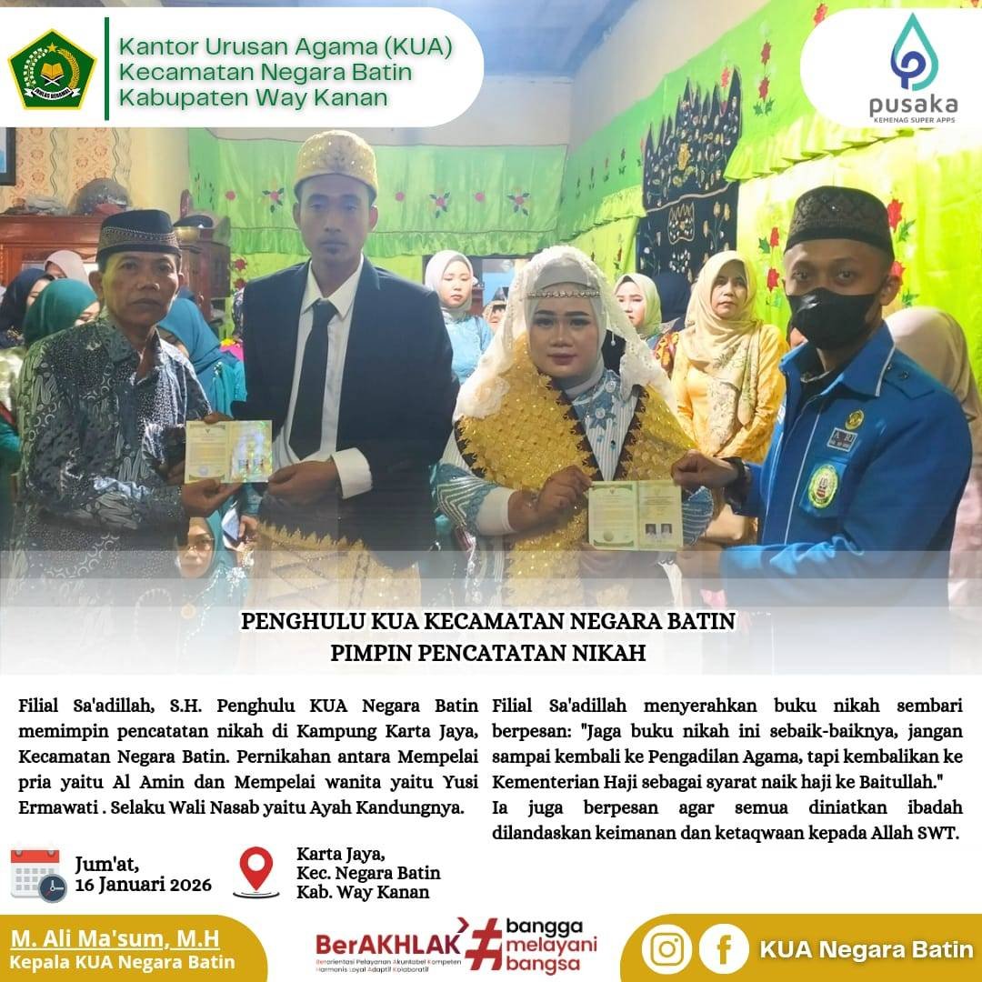 Khutbah Nikah, Filial: Keluarga SAMARABA
