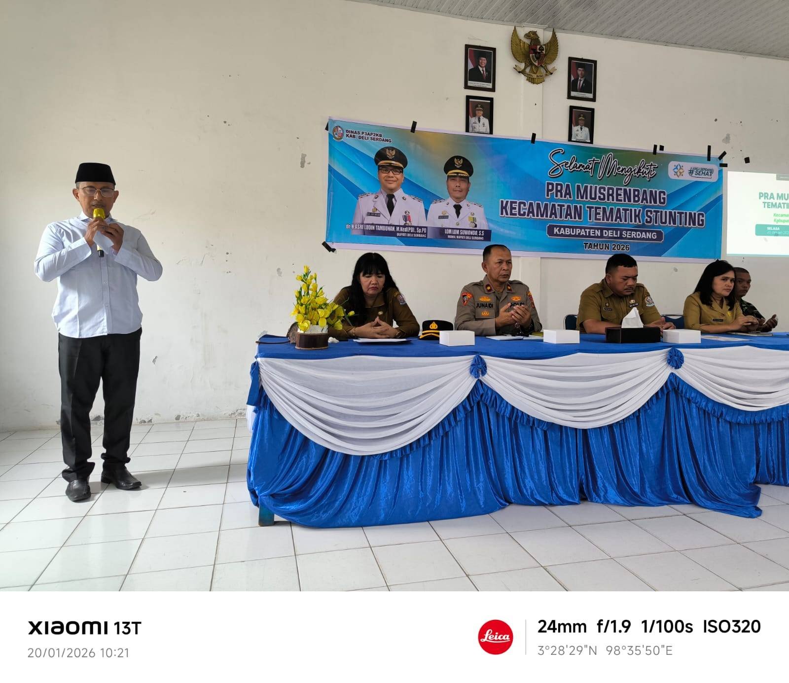 Ka. KUA Pancur Batu Sampaikan Perspektif Keagamaan dalam Pra-Musrenbang Tematik Stunting