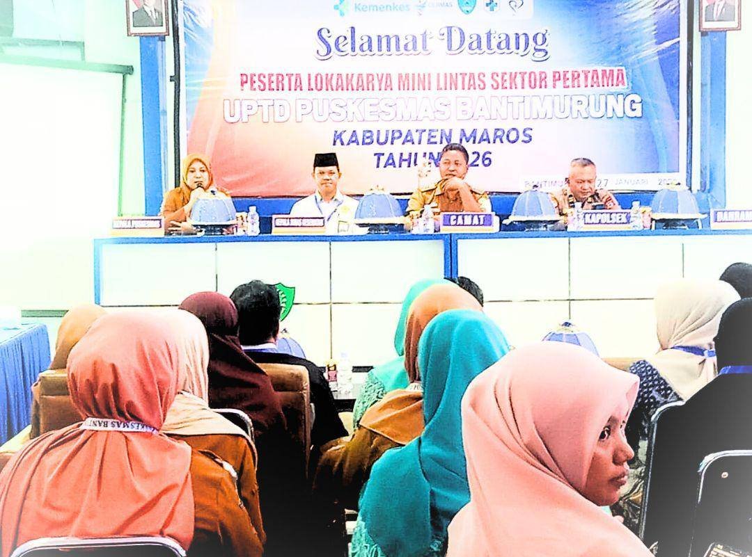 Kontribusi KUA Pusaka Bantimurung dalam Penguatan Program Kesehatan melalui Mini  Lokakarya Lintas Sektor UPTD Puskesmas Bantimurung .