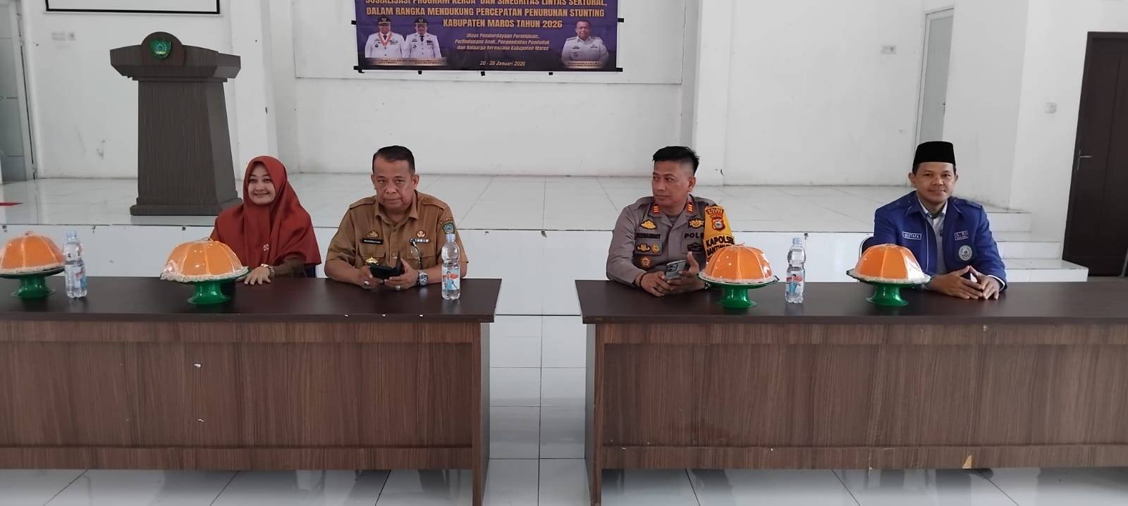 Bersama Kepala Dinas DP3ADALDUKKB, Ka. KUA Pusaka Bantimurung Dukung Program Penurunan Stunting