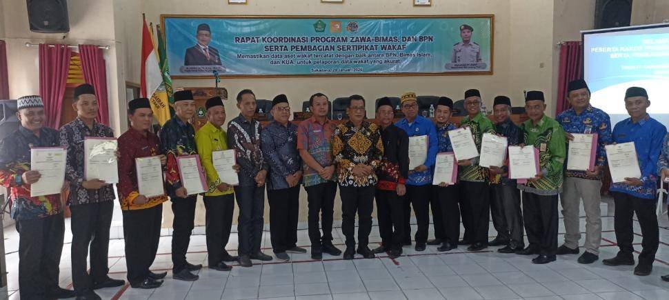 KUA Metro Kibang Ikuti Rakor Zakat dan Wakaf