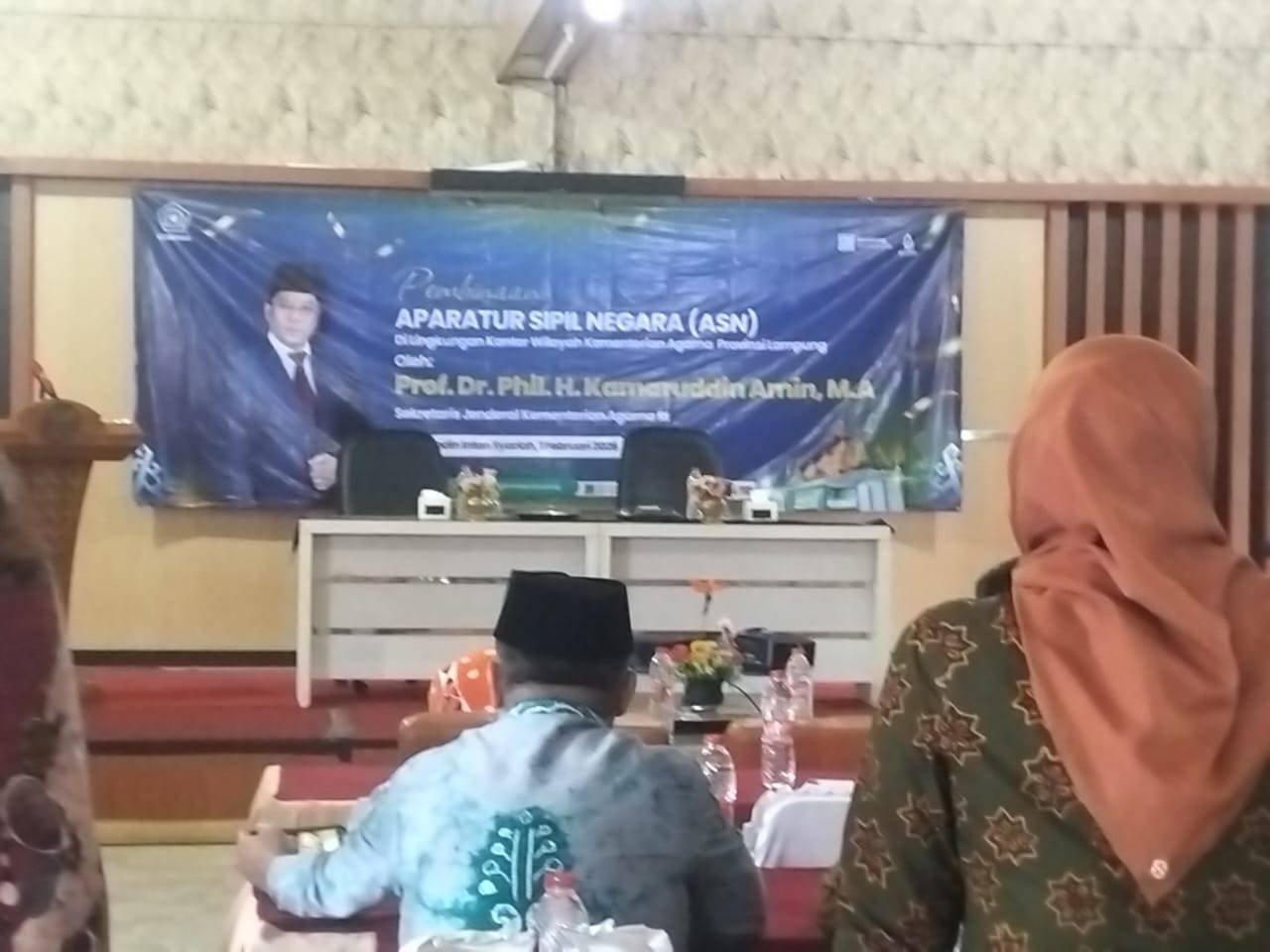 Ketua PW APRI Lampung Hadiri Pembinaan ASN Kemenag