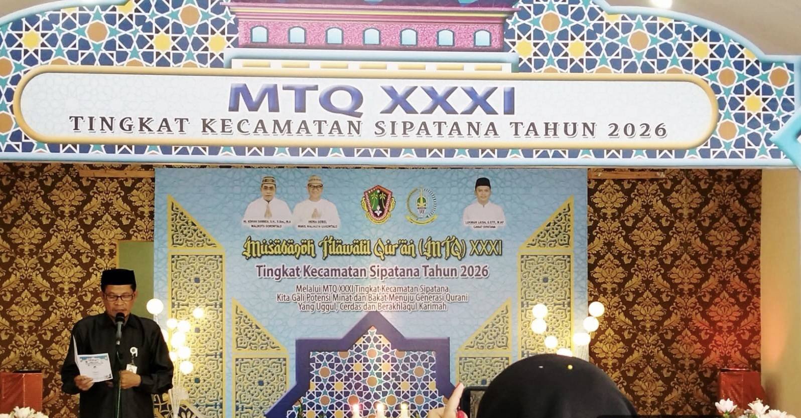 MTQ ke-31 Tingkat Kecamatan Sipatana Resmi Dibuka, Plt Kepala KUA Pimpin Doa