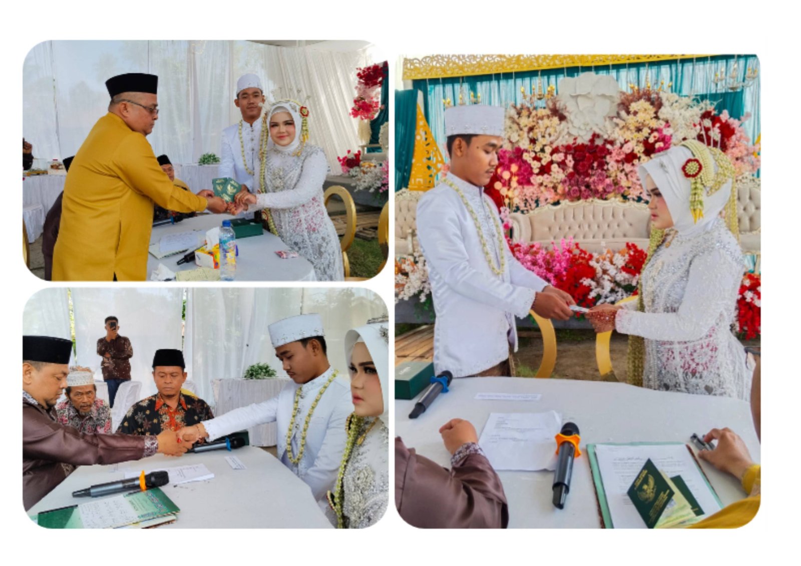 Pelayanan Administrasi Nikah, Ka. KUA Bosar Maligas Lakukan Pencatatan Pernikahan