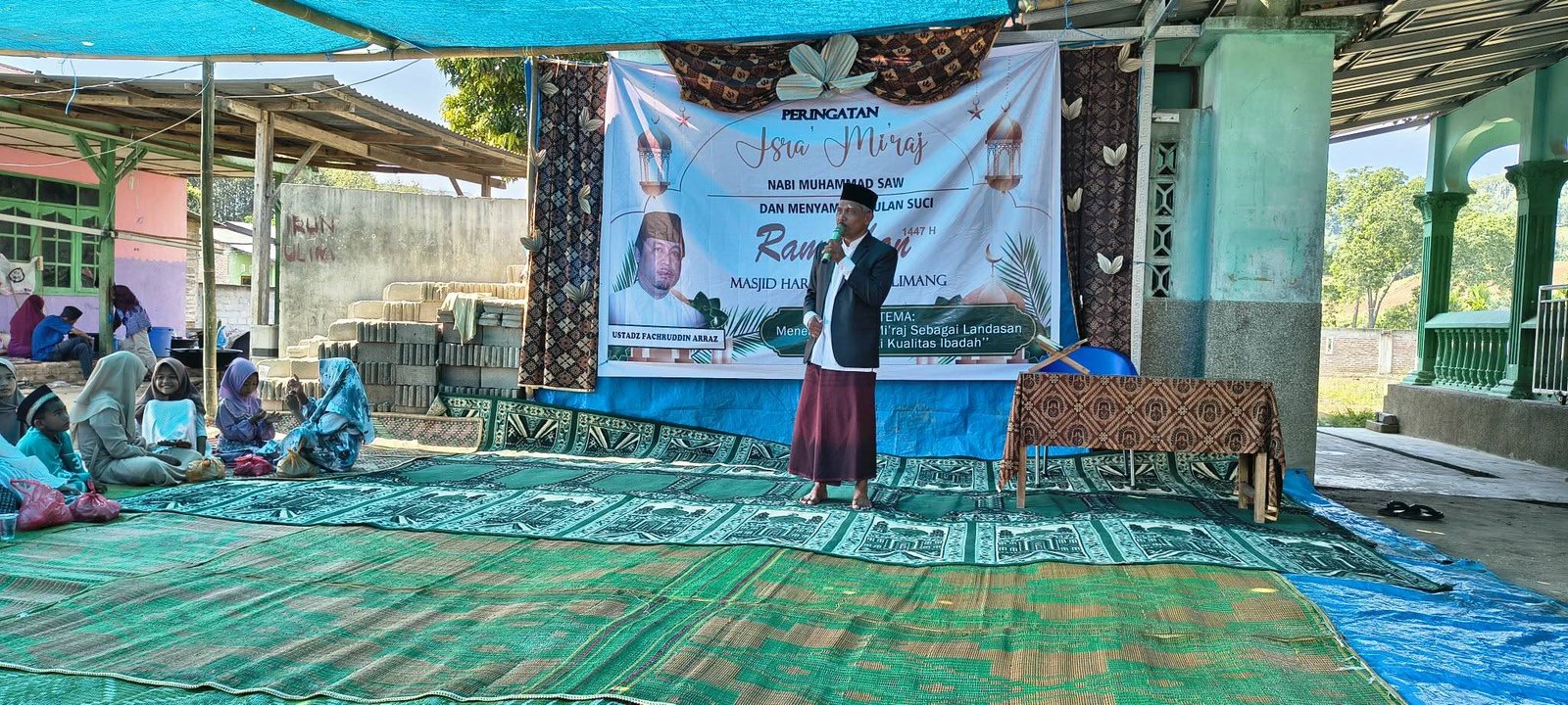 Kepala KUA Tigabinanga Berikan Sambutan Peringatan Isra Mi'raj, Ajak Jamaah Makmurkan Masjid