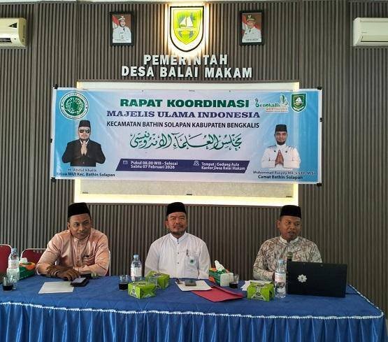 Perkuat Sinergitas, Kepala KUA Bathin Solapan Hadiri Rakor MUI