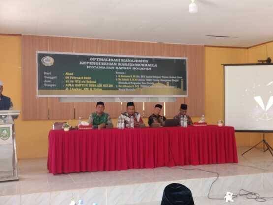 Kepala KUA Bathin Solapan Hadiri Kegiatan Pembinaan Kemasjidan oleh PMBS dan YMBU