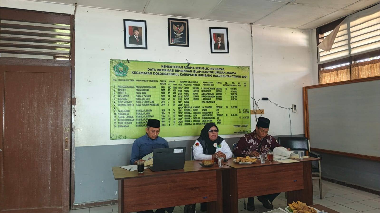 KUA Doloksanggul Menjadi Tuan Rumah Pada Kegiatan Monev Kanwil Kemenag Sumut