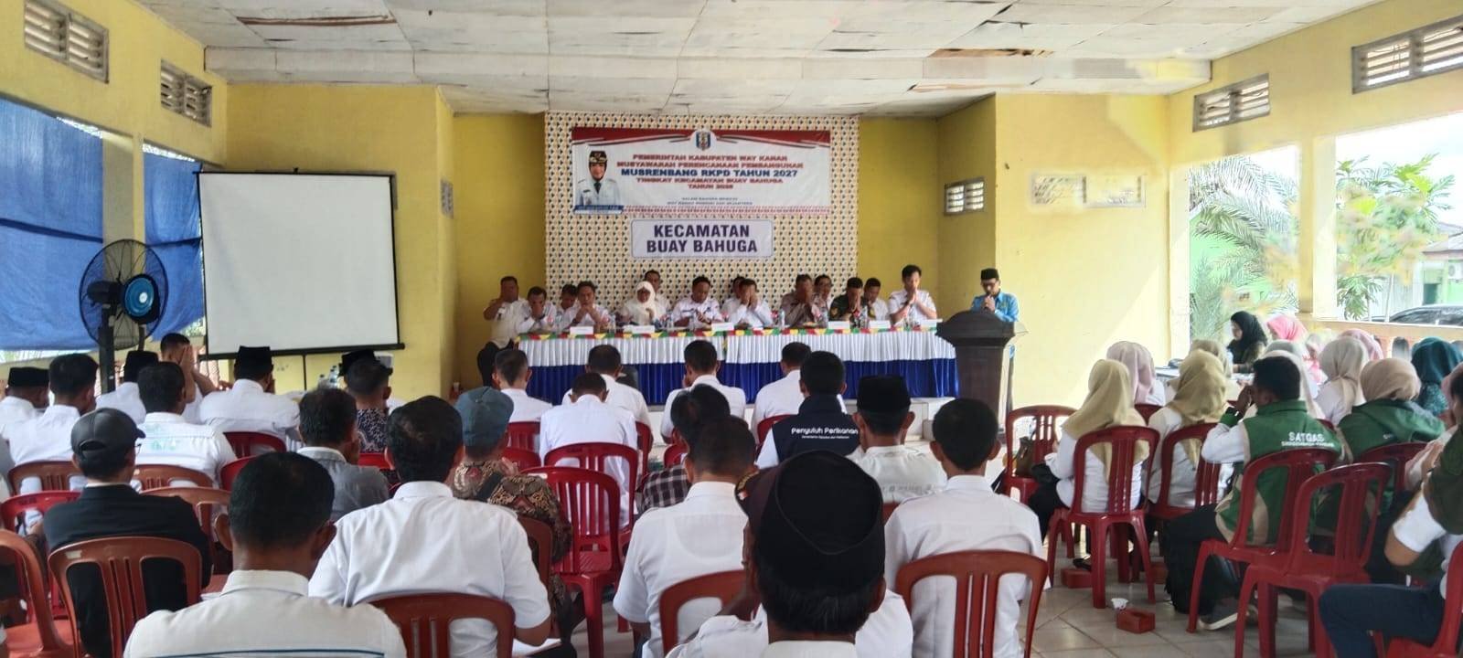 Sinergi Pembangunan Daerah, Kepala KUA Buay Bahuga Hadiri Musrenbang