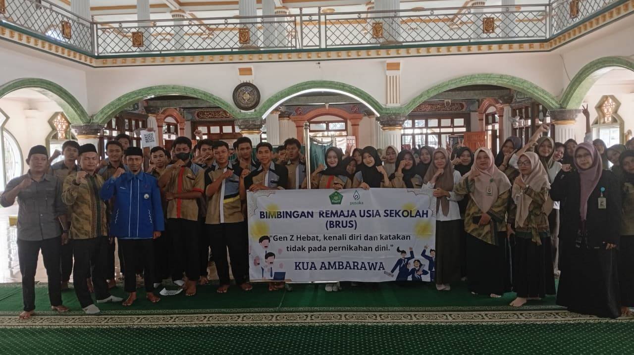CEGAH PERNIKAHAN DINI DAN SEKS BEBAS DI KALANGAN REMAJA  KUA AMBARAWA GELAR BRUS DI SMK YASMIDA AMBARAWA