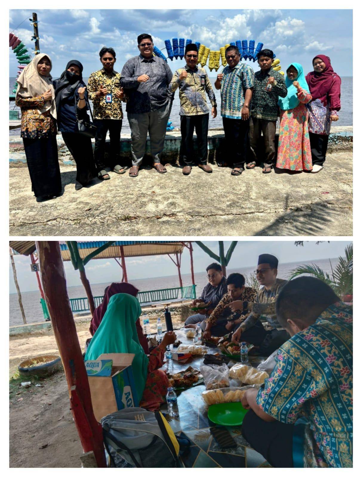 Sambut Ramadan 1447 H, Kepala KUA Medang Kampai dan ASN Pererat Kebersamaan di Pantai Aulia