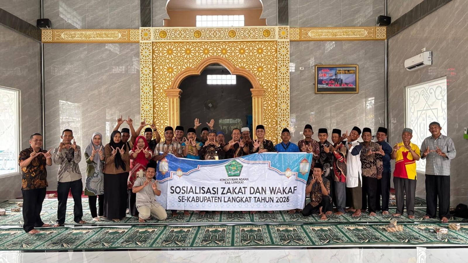 KUA Sei Bingai Sosialisasi Zakat dan Wakaf Se-Kabupaten Langkat Bersama Seksi ZAWA Kemenag