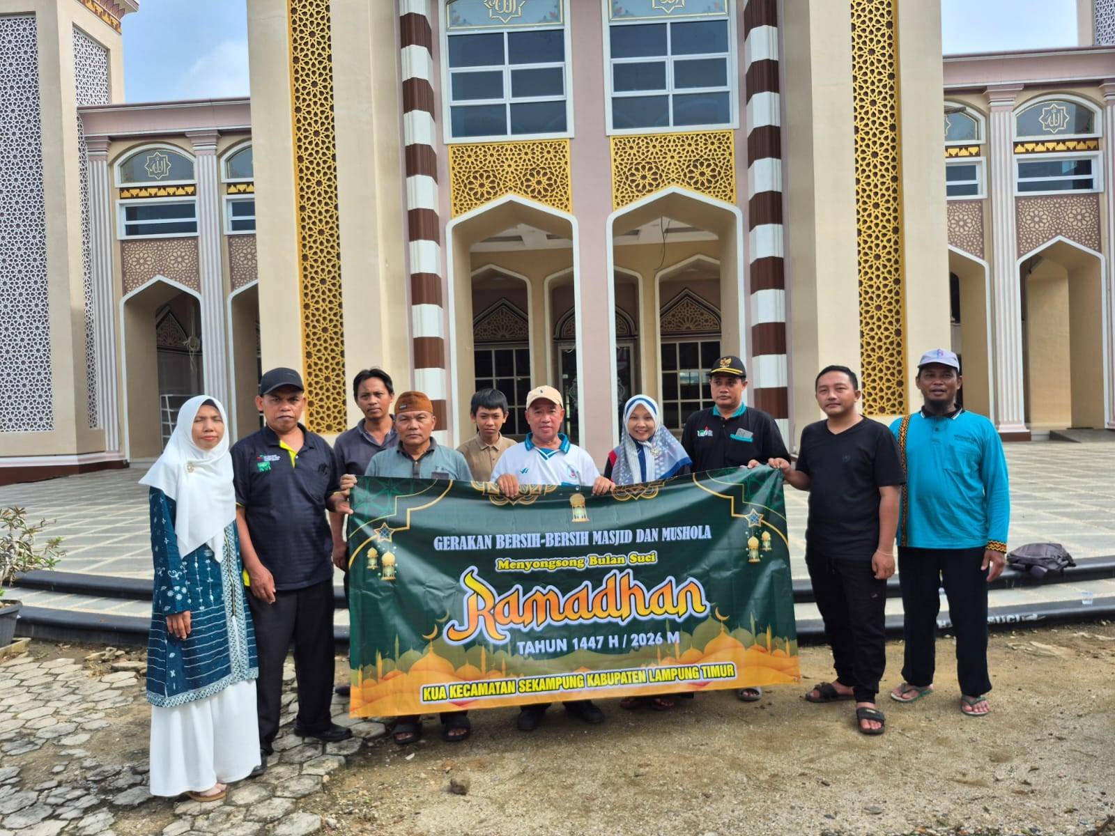 KUA Sekampung Laksanakan Geber BBM di Masjid Jami’ Hidayatul Muttaqin