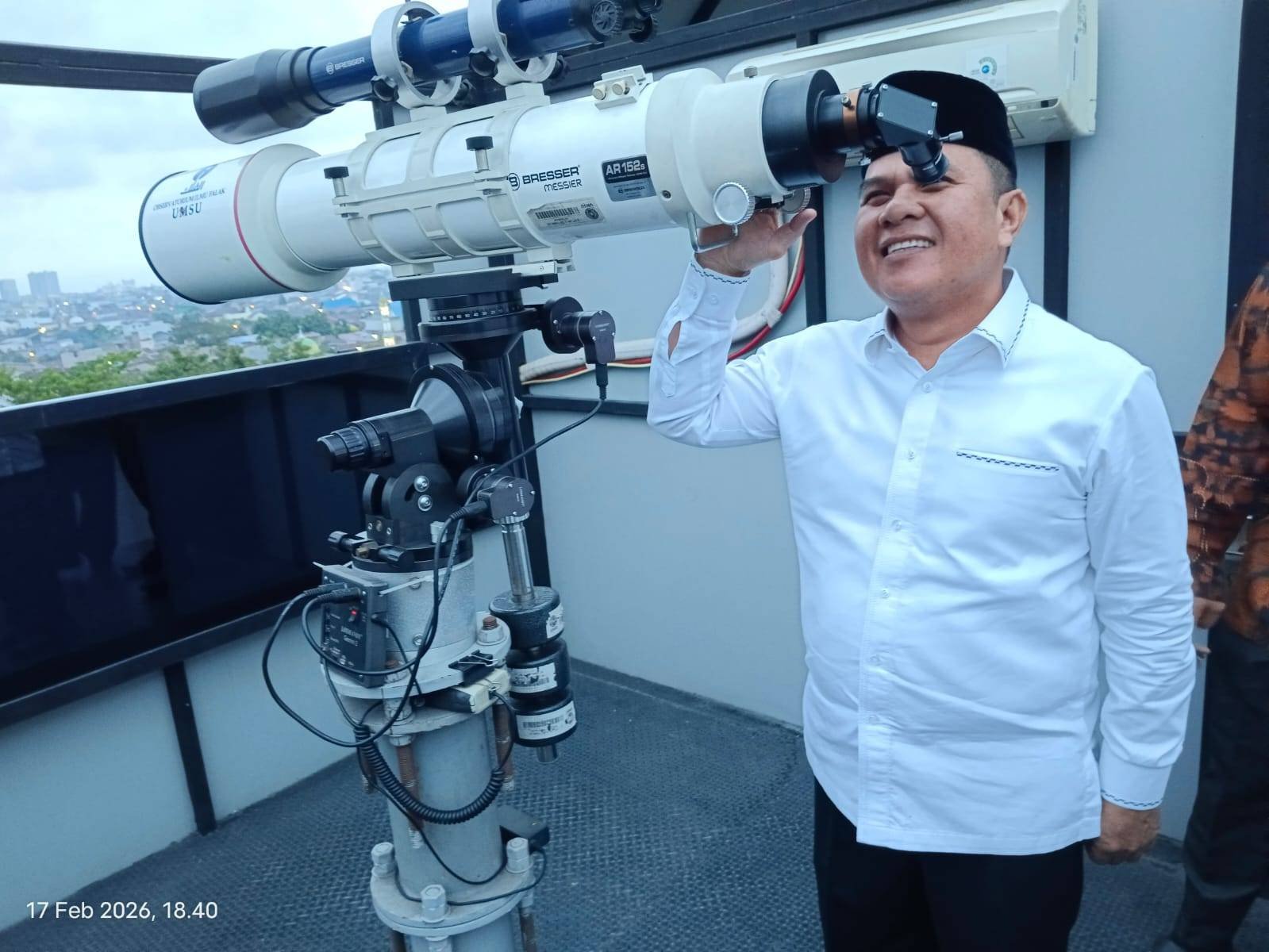 Ketua Wilayah APRI Sumut Pantau Rukyatul Hilal di OIF UMSU Medan, Persiapkan Kedatangan Ramadan 1447 H
