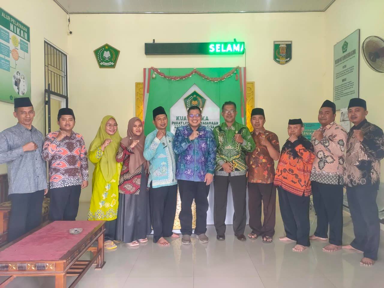 KUA Marga Tiga Terima Kunjungan Kepala Kemenag Lampung Timur