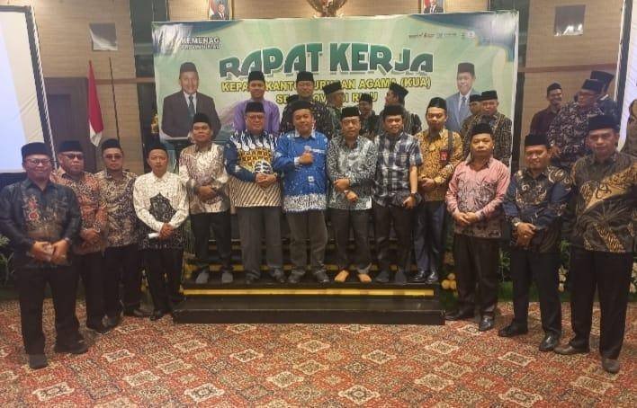 Ka.KUA Tualang Ikuti Rapat Kerja KUA se-Provinsi Riau