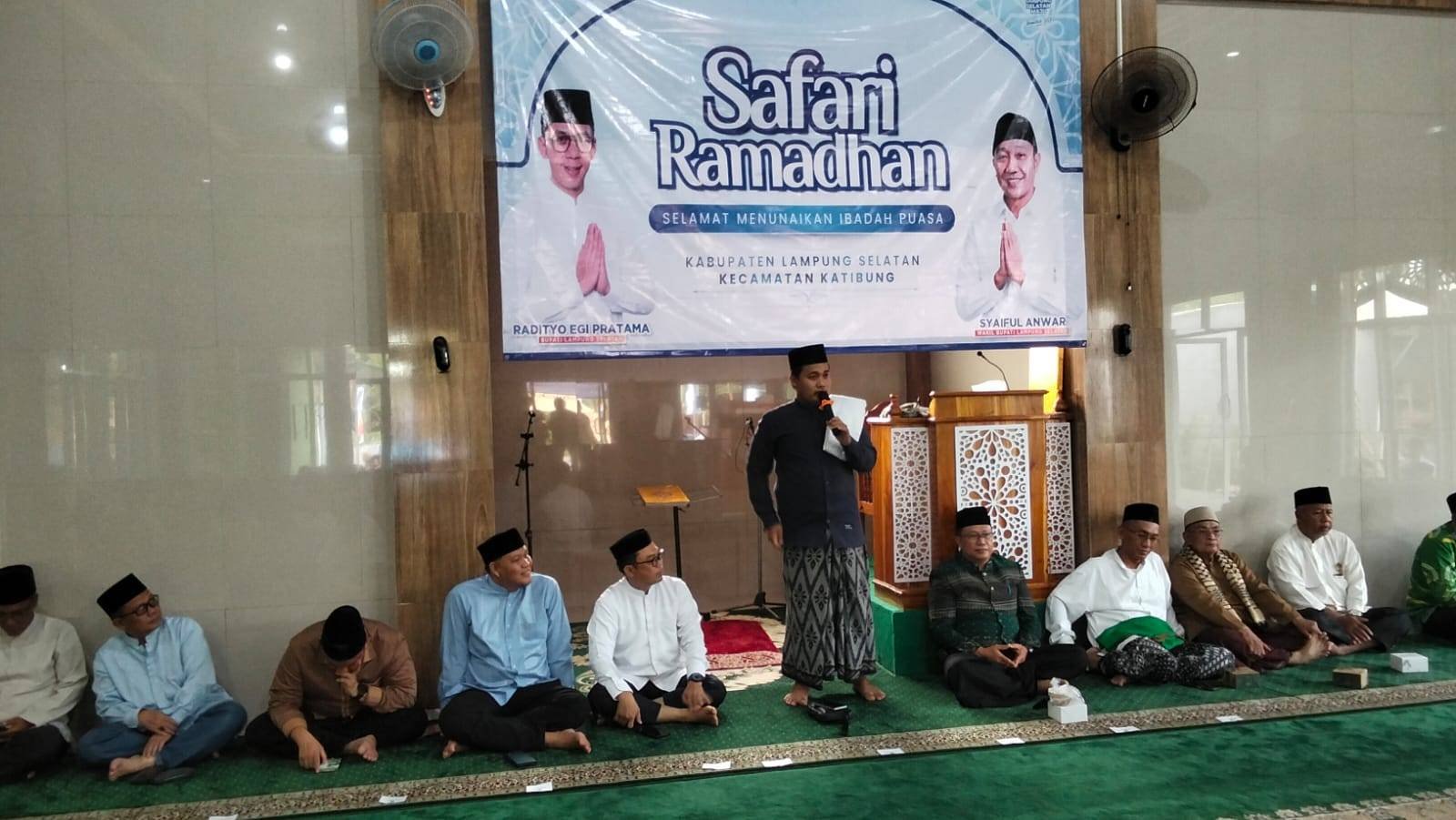 Kepala KUA Katibung Hadiri Safari Ramadhan Tingkat Kabupaten Lampung Selatan