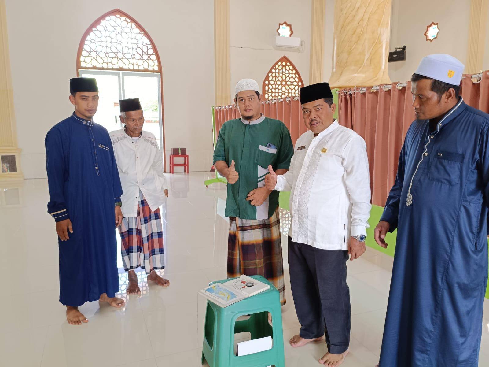 Gerak Cepat KUA Rambah: Sertifikasi Arah Kiblat Hadirkan Kepastian Ibadah dan Semangat Wakaf di Desa Menaming