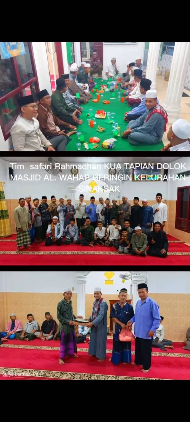 Safari Ramadan KUA Tapian Dolok Hari Ke Dua di Masjid Al Wahab Berlangsung Khidmat dan Penuh Kebersamaan