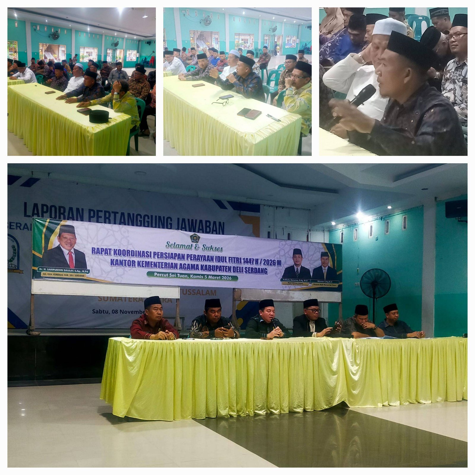 Ka. KUA Lubuk Pakam Hadiri Rakor Persiapan Idul Fitri 1447 H 2026 M, Perkuat Layanan Masjid Ramah Pemudik.