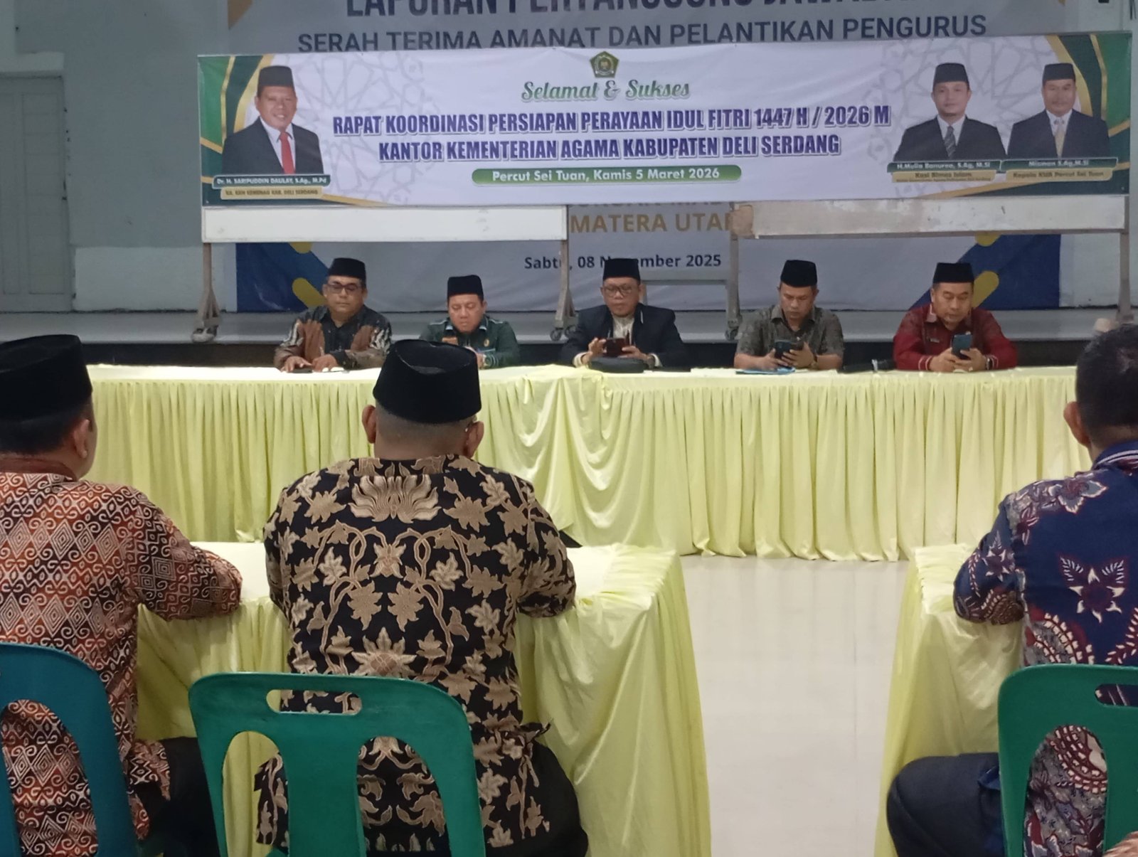 Ka KUA Percut Sei Tuan Hadiri Rakor Persiapan Idul Fitri 1447 H, Perkuat Layanan Ramah Pemudik
