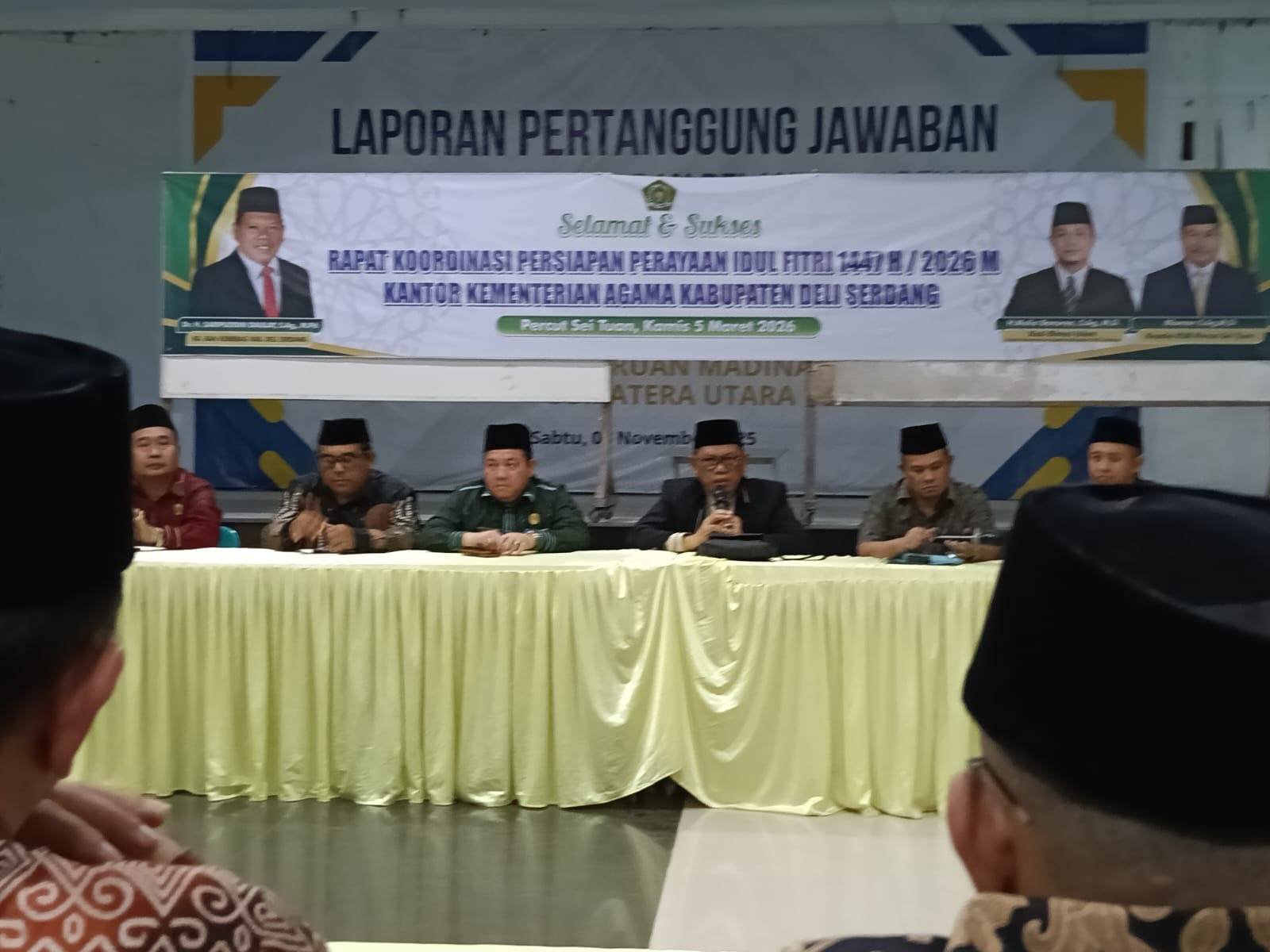 KUA Biru-Biru Ikuti Rapat Koordinasi Persiapan Perayaan Idul Fitri 1447 H di Percut Sei Tuan