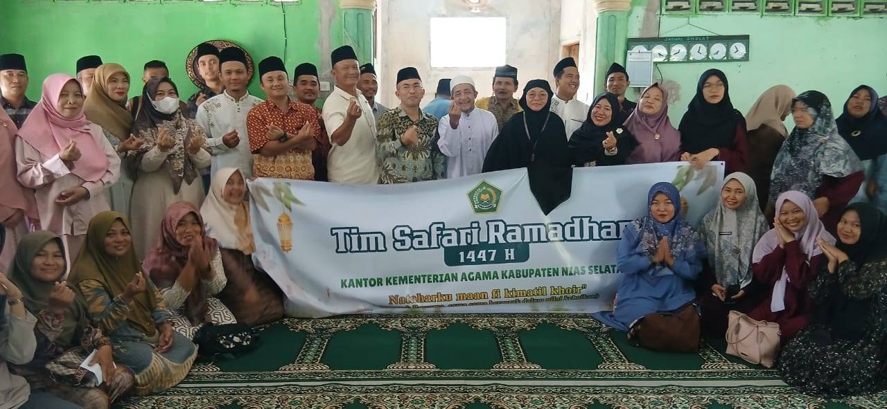 Syiar di Lolowa'u, Masjid Al-Ikhlas Tuan Rumah Pertemuan Tim Safari Ramadan Kemenag Nias Selatan