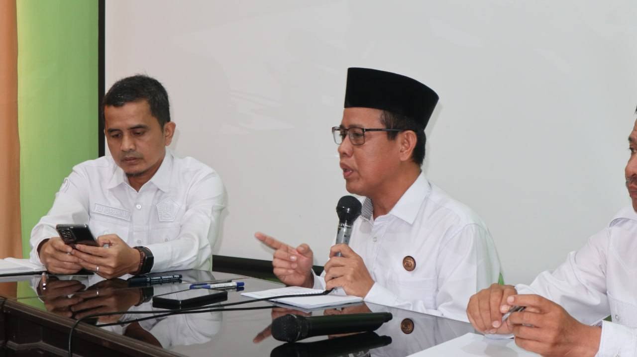 Kepala KUA Belitang Jaya Menghadir Rakor Di Kemenag OKU Timur