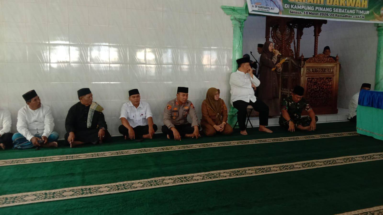 Kepala KUA Tualang Hadiri Safari Dakwah Gubernur Riau di Masjid Jami’ Nurul Ikhlas