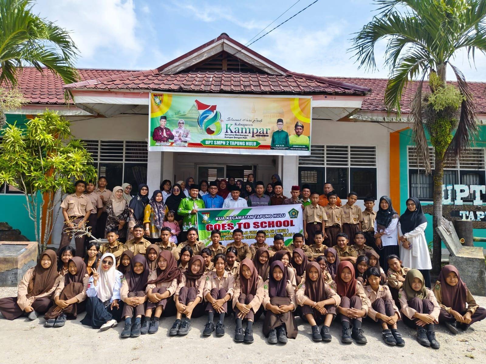 Bekali 500 Siswa SMPN 2 Tapung Hulu, KUA Tapung Hulu Gelar BRUS: 