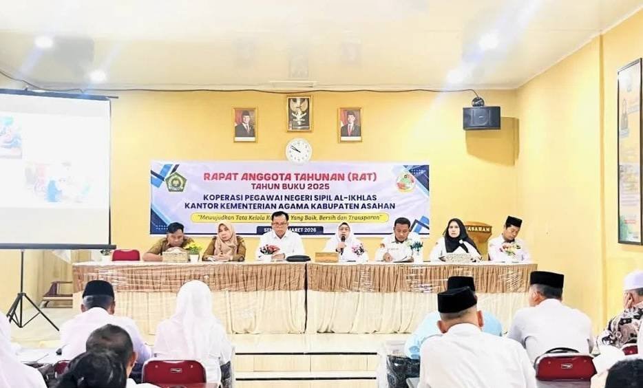 Dukung Penguatan Kelembagaan, Ka. KUA Sei Kepayang Hadiri RAT Tahun Buku 2025