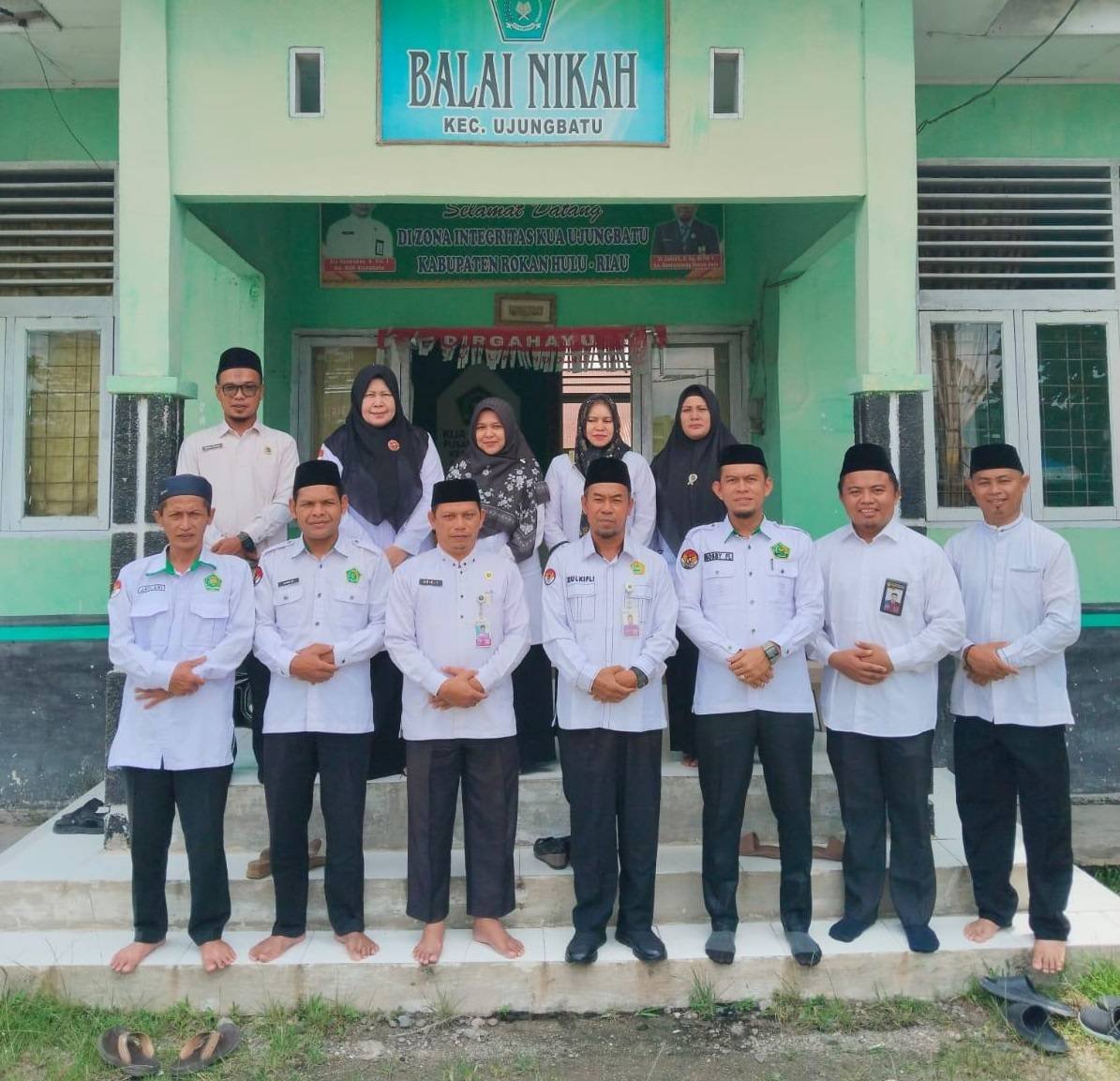 Halal Bihalal, Ka. KUA Ujung Batu Terima Kunjungan Kakan Kemenag Rohul 