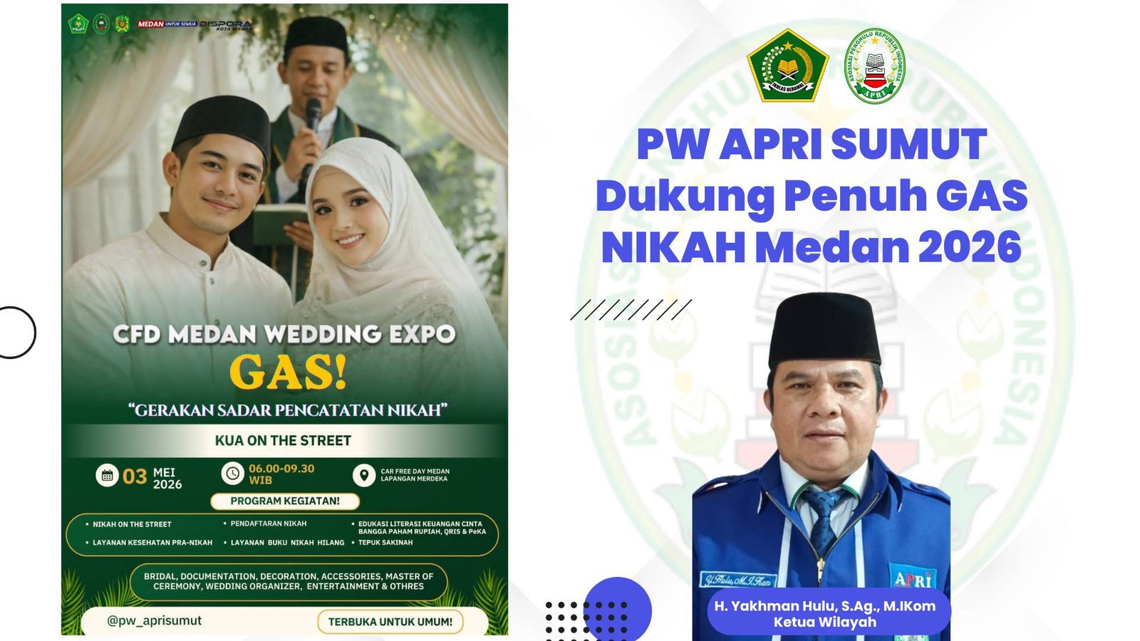 H. Yakhman Hulu: PW APRI Sumut Siap Menyukseskan GAS Nikah Medan 2026 dengan Inovasi Pelayanan