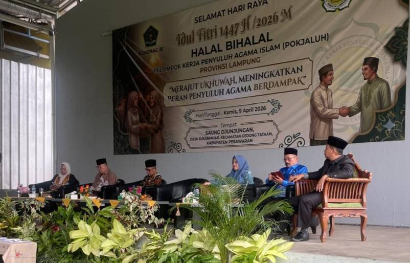 Ketua PW APRI Lampung Hadiri Halalbihalal Penyuluh