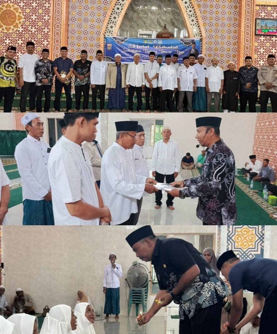Ka. KUA Salapian Melantik Pengurus BKM Masjid Raya Al-Muhshinin Kecamatan Salapian