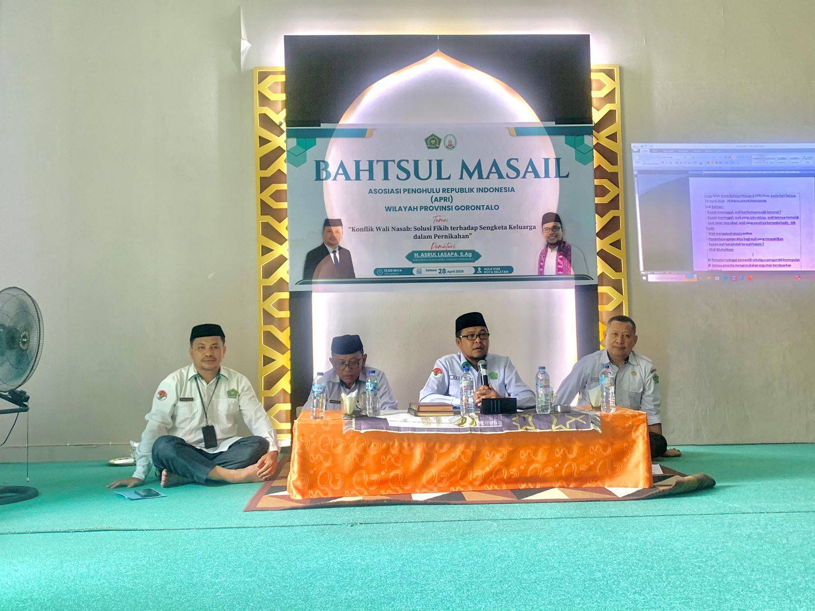 PW APRI Gorontalo Gelar Bahtsul Masail Bahas Konflik Wali Nasab dalam Perspektif Fikih