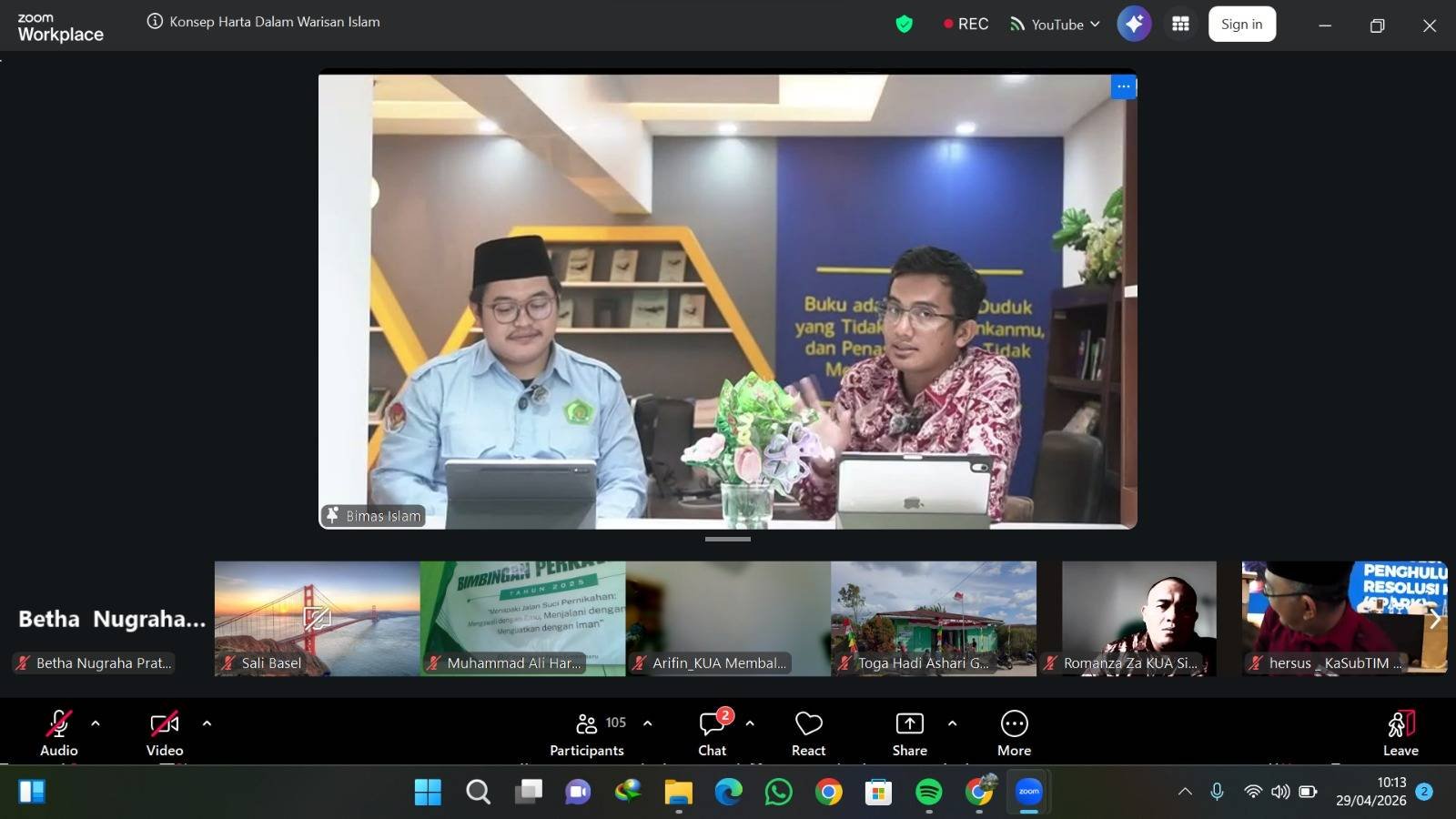 Webinar Fikih Waris, KUA Tuhemberua Perdalam Konsep Harta dalam Islam