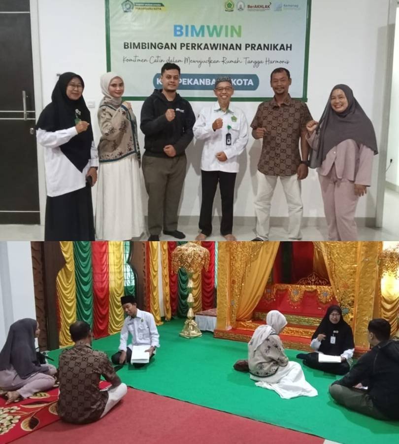 Melalui Bimwin, KUA Pekanbaru Bekali Catin Agar Mantap Menatap Masa Depan Yang Cerah. 