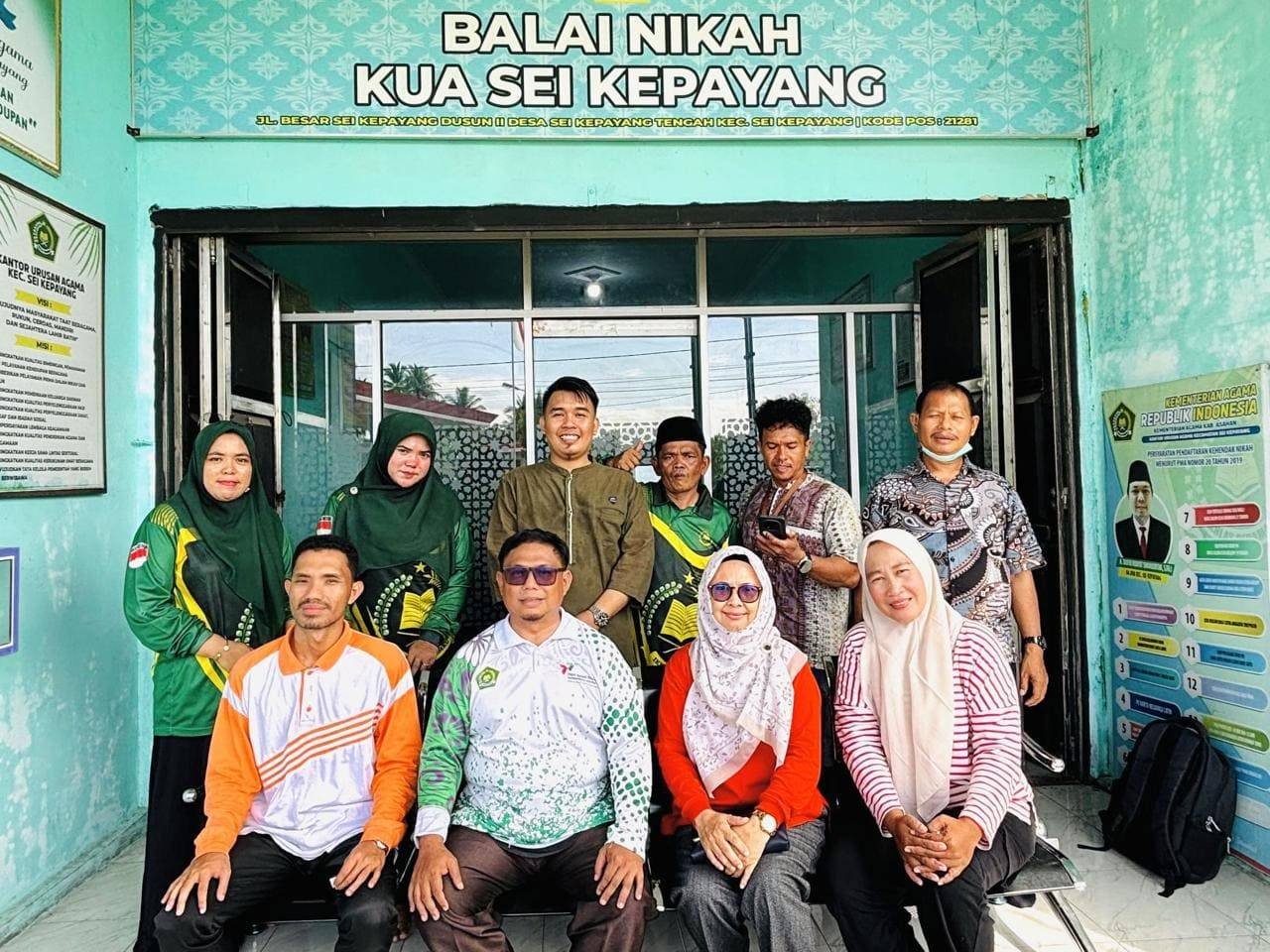 Deteksi Dini Kondisi Kesehatan Puskesmas Sei Kepayang Kunjungi KUA Sei Kepayang