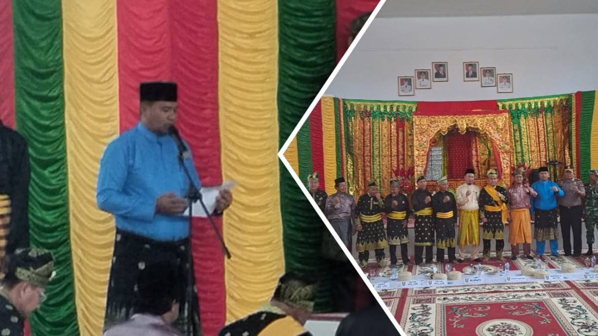 Kepala KUA Dayun Hadiri dan Pimpin Doa pada Prosesi Penabalan Gelar Adat 