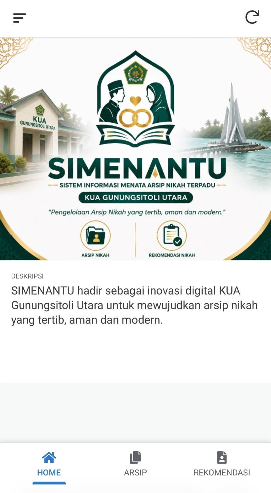 Dorong Transformasi Digital, KUA Gunungsitoli Utara Launching SIMENANTU