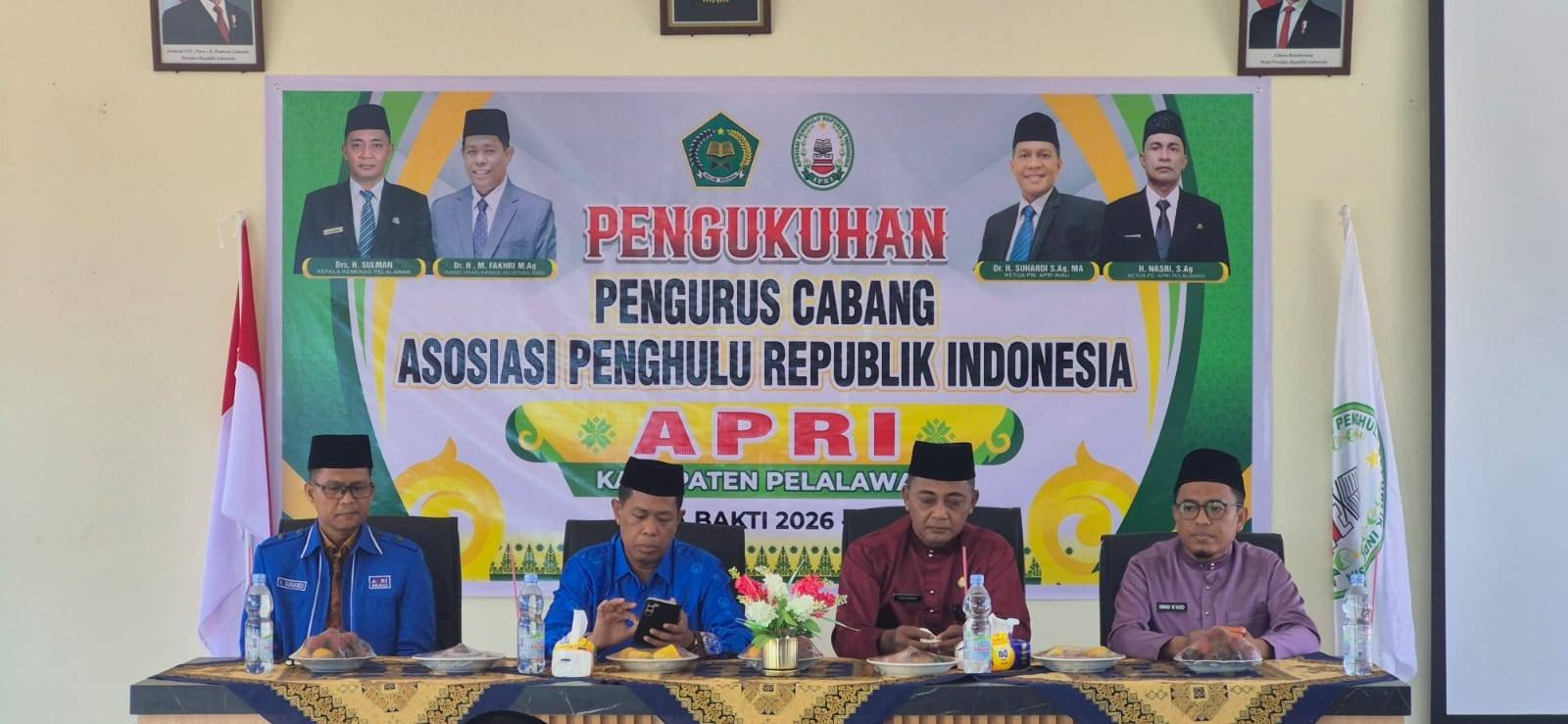 PW APRI dan Kabid Urais Hadiri Pengukuhan PC.APRI Kab.Pelalawan