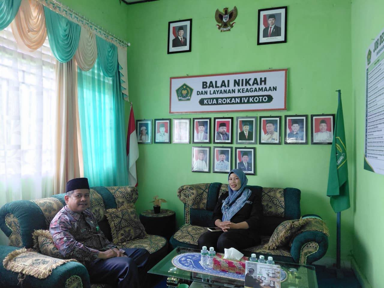 KUA Rokan IV Koto dan PLKB Perkuat Sinergi Wujudkan Keluarga Berkualitas Melalui Program Elsimil