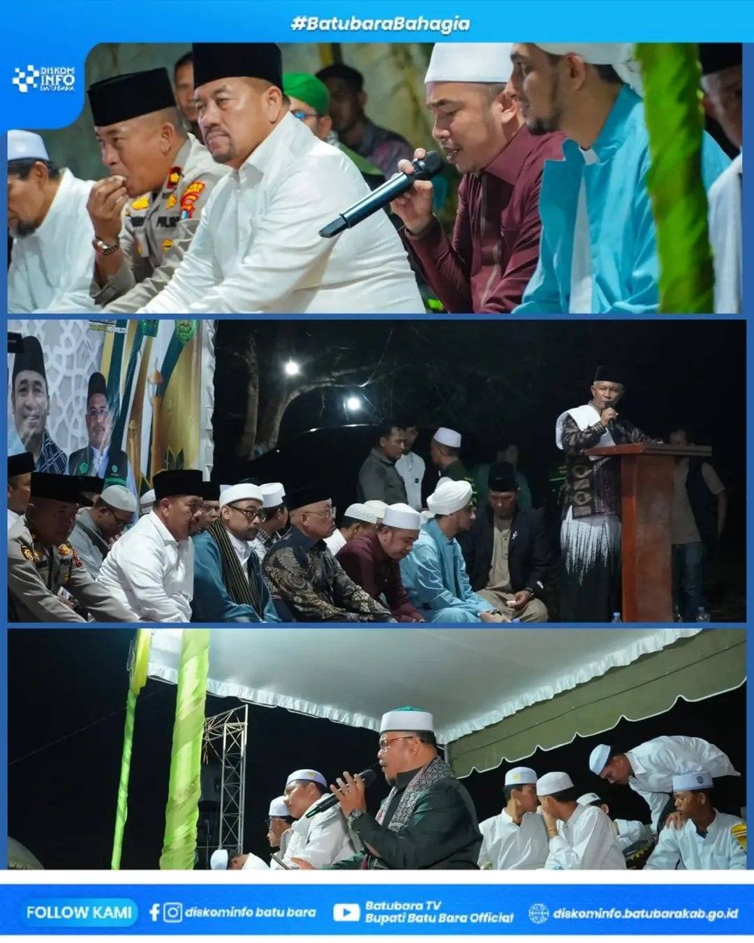 Sekretaris Cabang PC APRI Batu Bara Didaulat Bersinandong pada Acara Batu Bara Bersalawat Jilid III