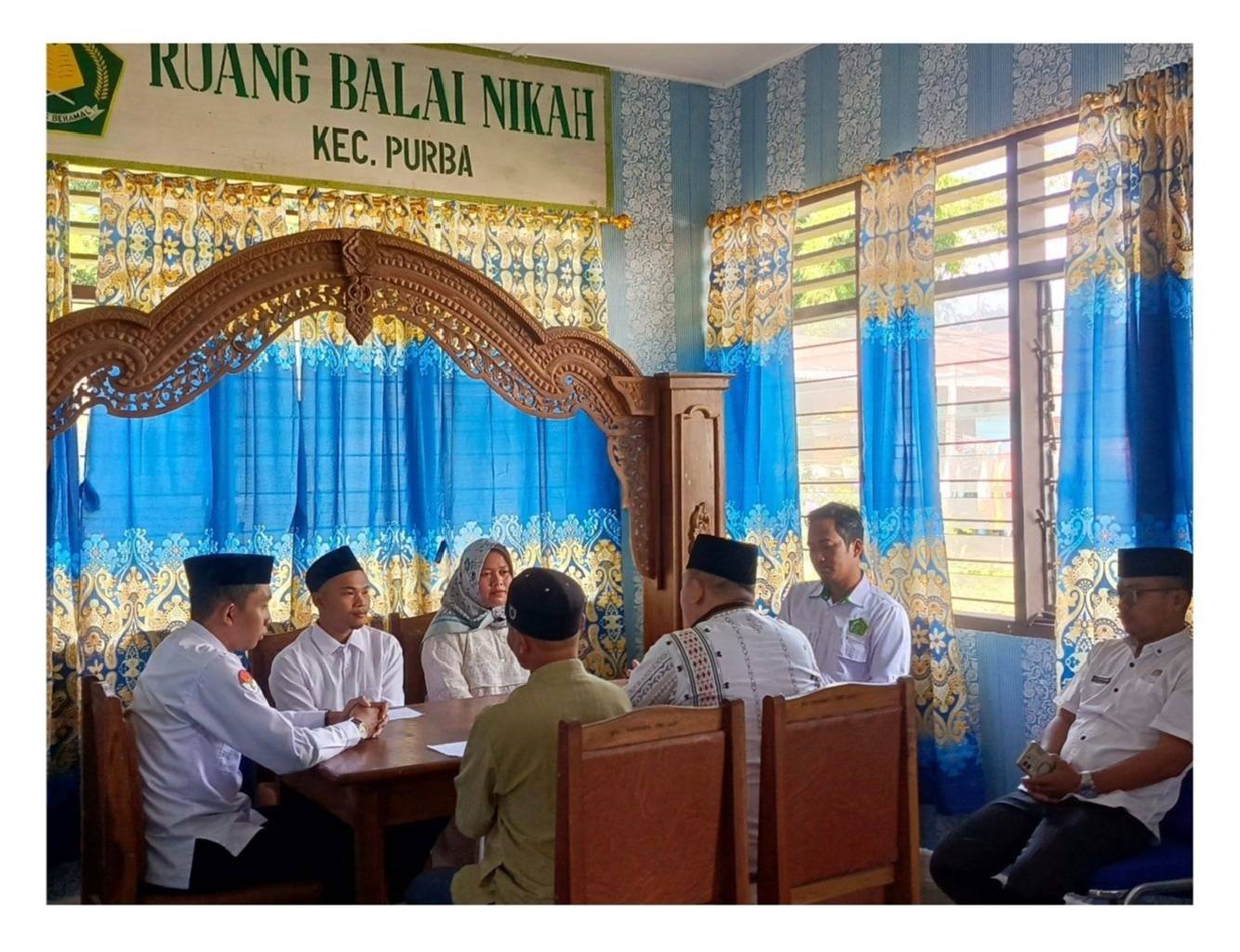 Plt. Kepala KUA Purba Laksanakan Pencatatan Pernikahan dan Bimbingan Pernikahan