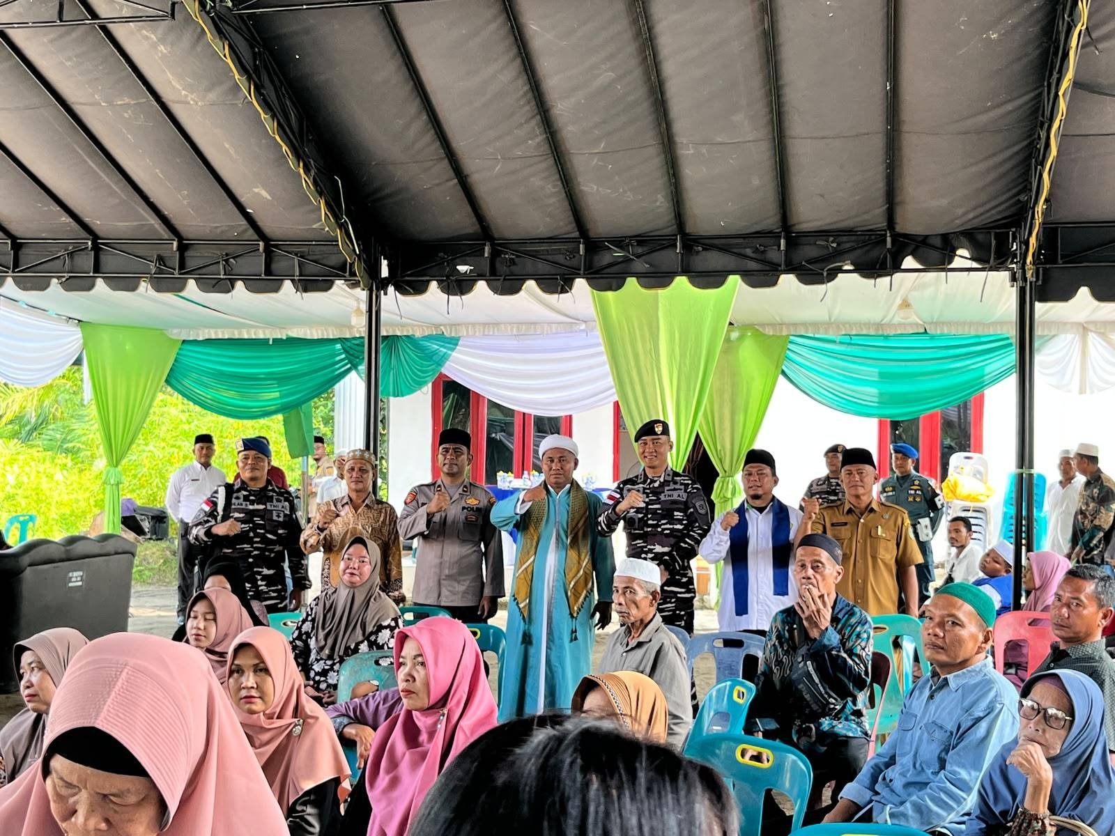 KUA Sei Kepayang Ikut Berpartisipasi dalam Bakti Sosial Kesehatan TNI AL pada Haul ke-25 Syekh H. Mustafa Bs Rokan