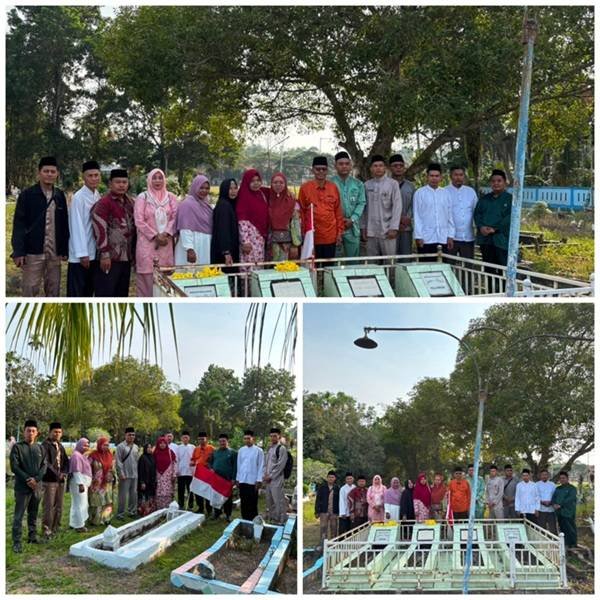 Sambut HUT ke-81 RI, KUA Bantan Gelar Ziarah dan Doa Bersama di Makam Pahlawan Desa Pasiran